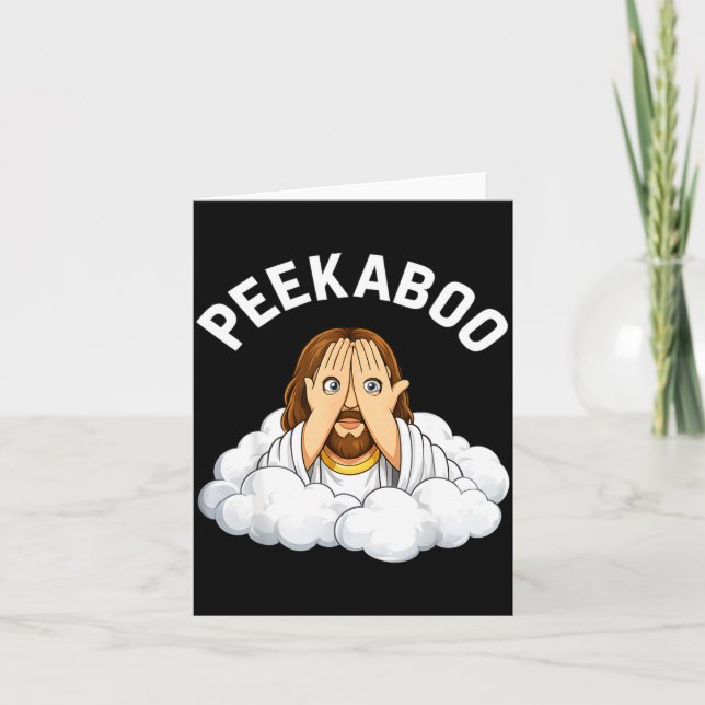 Cartão Peekaboo jesus  (Frente)
