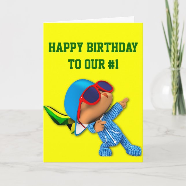 Cartão Peekaboo number 1 superstar (Frente)