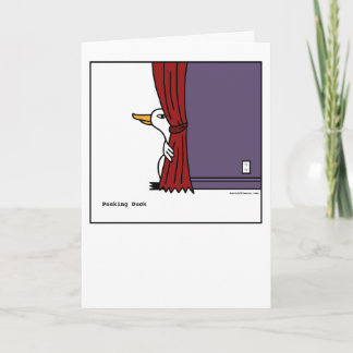 Cartão Peeking Duck - Greeting Card