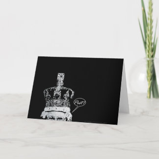 Cartão Peeping Majesty greeting card
