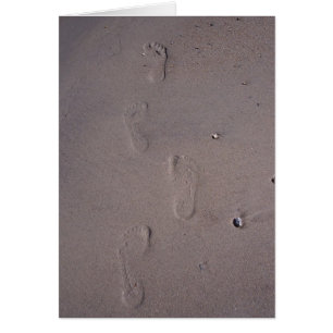 Cartão Pegadas em qualquer ocasião