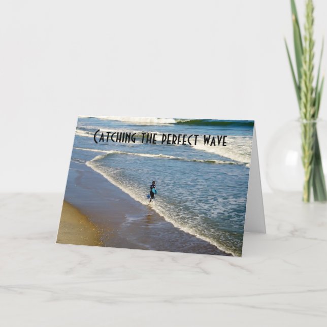 CARTÃO PEGANDO O ANIVERSÁRIO DE ONDA PERFEITO (Frente)