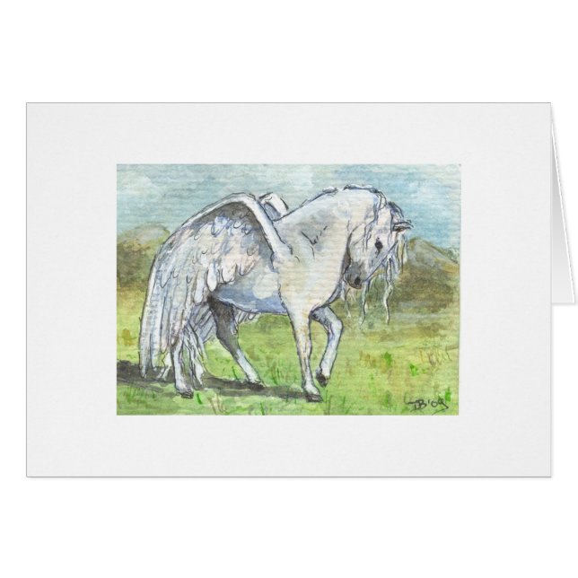 Cartão Pegasus aterrou (Frente Horizontal)