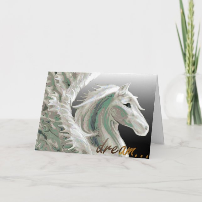Cartão Pegasus Flight Greeting Card (Frente)