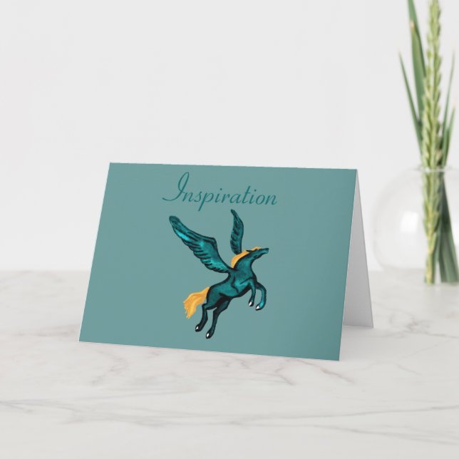 Cartão Pegasus (Inspiration) Greetings Card (Frente)
