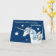 Cartão Pegasus Unicorn Wishes Birthday Card (Yellow Flower)