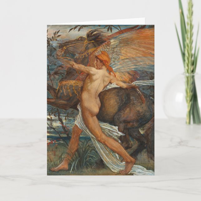 Cartão Pegasus | Walter Crane (Frente)