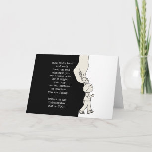 Cartão Pegue a mão de Deus