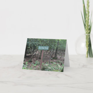 Cartão Pegue sempre a estrada alta