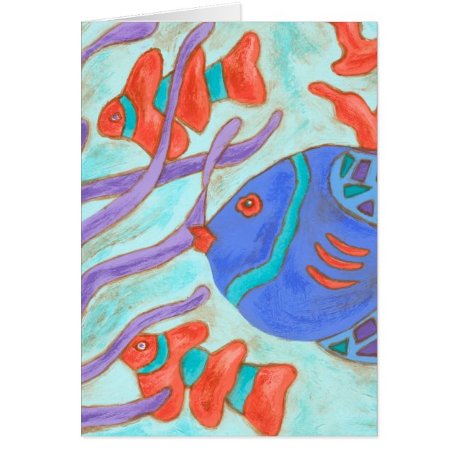 Cartão Peixe de pop (Frente)