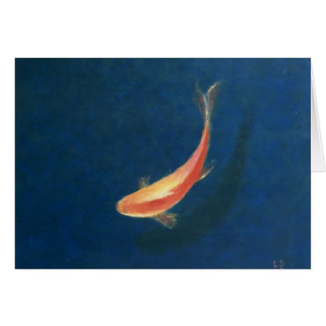 Cartão Peixe dourado (Frente Horizontal)