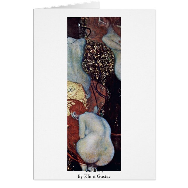 Cartão Peixe dourado, por Klimt Gustavo (Frente)