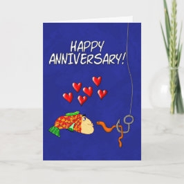 Cartão Peixe e Isca de Feliz Aniversário Divertido