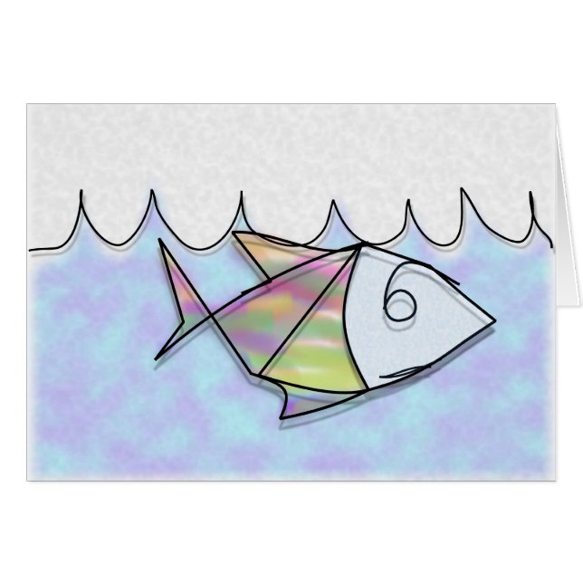 Cartão Peixe-fio (Frente Horizontal)