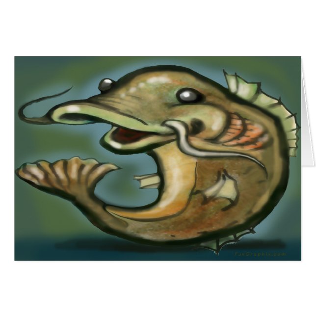 Cartão Peixe-gato (Frente Horizontal)