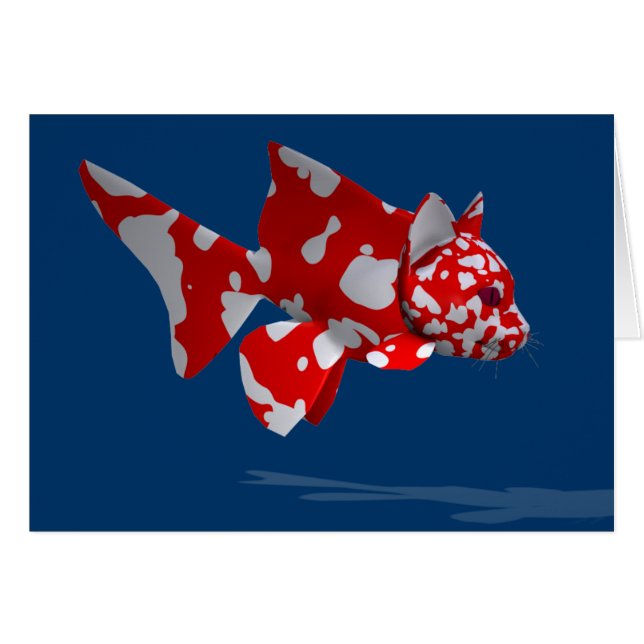 Cartão Peixe-gato eviscerado (Frente Horizontal)