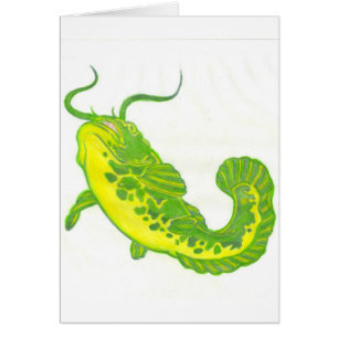 Cartão Peixe-gato sortudo