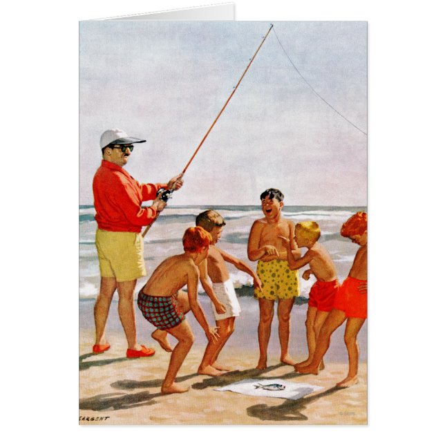 Cartão Peixe Grande e Polonês de Richard Sargent (Frente)