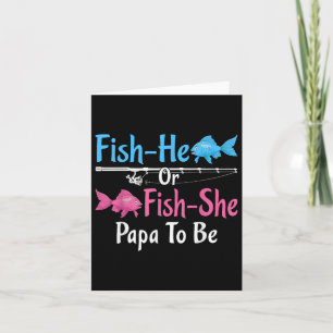 Cartão Peixe Ou Peixe.. Ela Papá Para Sexo, Reveal Bebê