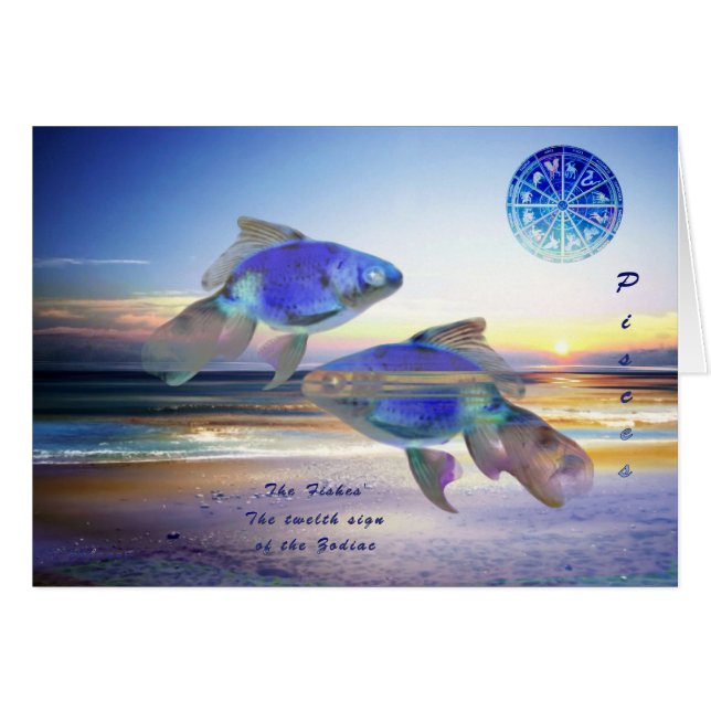 Cartão Peixes (Frente Horizontal)