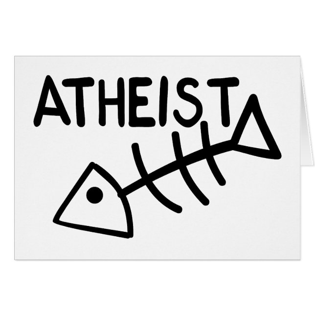 Cartão Peixes ateus (Frente Horizontal)