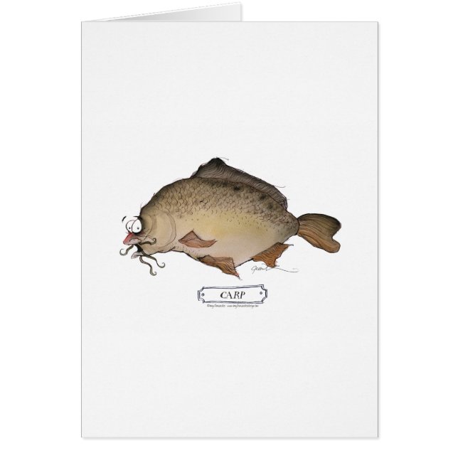 Cartão Peixes da carpa, fernandes tony (Frente)
