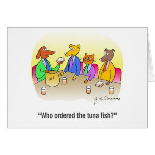 Cartão Peixes de atum