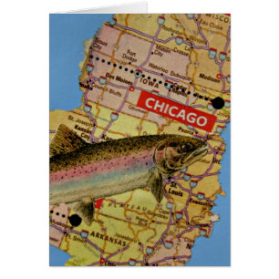 Cartão Peixes de Chicago