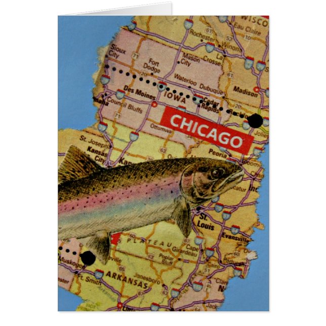Cartão Peixes de Chicago (Frente)
