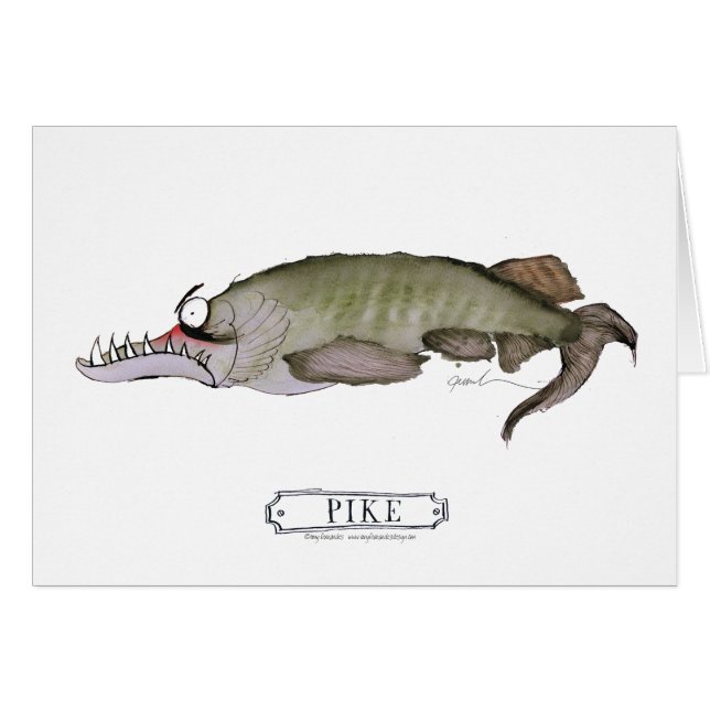 Cartão Peixes de Pike, fernandes tony (Frente Horizontal)