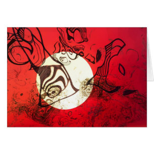 Cartão Peixes de vôo