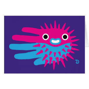 Cartão Peixes do soprador