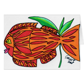 Cartão Peixes dourados