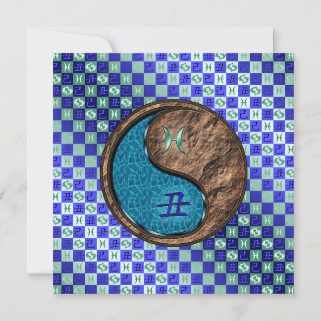 Cartão Peixes e Terra Ox (Frente)