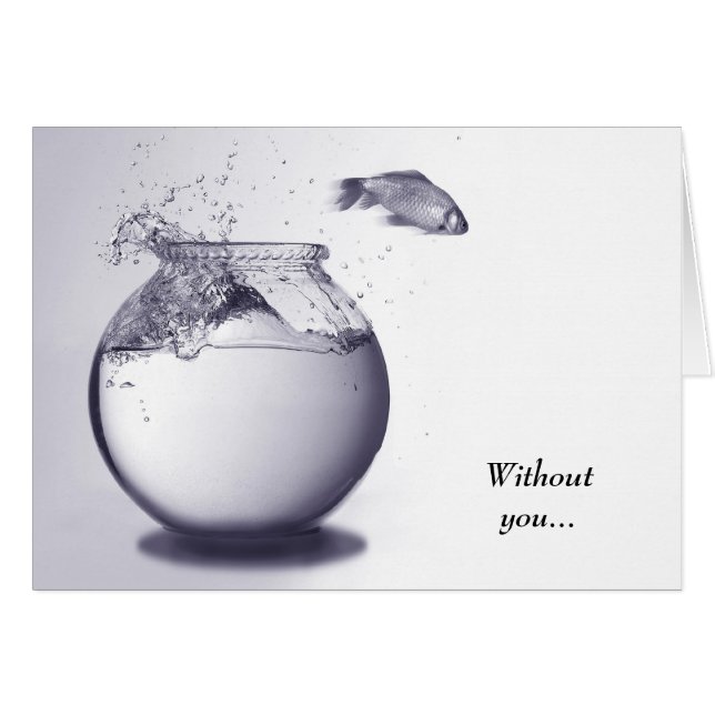 Cartão Peixes fora da água (Frente Horizontal)