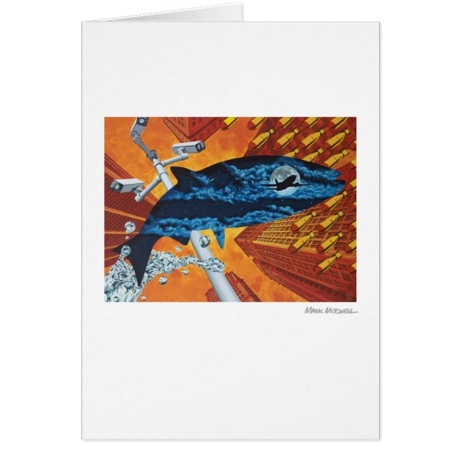 Cartão Peixes fora da água (Frente)