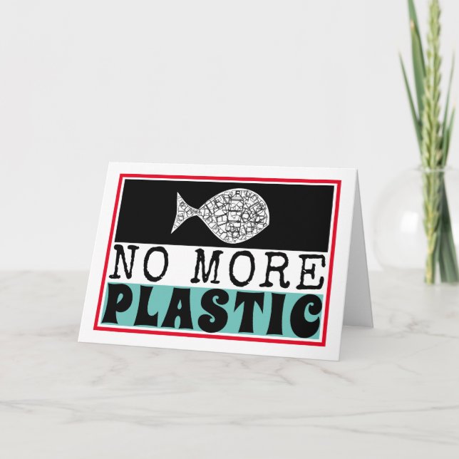 Cartão Peixes Plásticos, Alterações Climáticas (Frente)