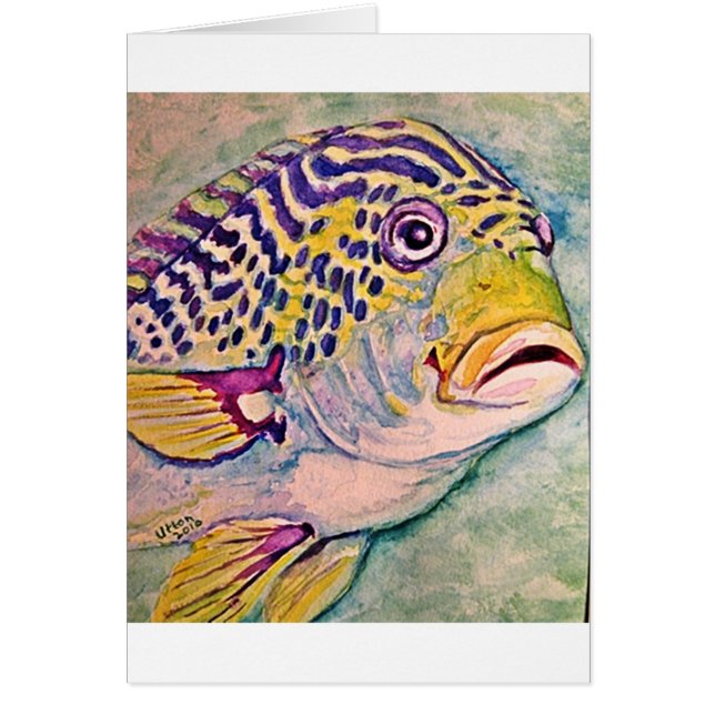 Cartão peixes tropicais (Frente)