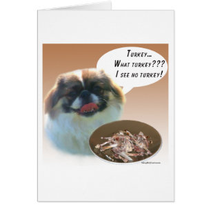 Cartão Pekingese Turquia