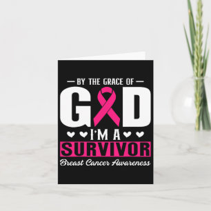 Cartão Pela Graça De Deus Eu Sou Um Cancer De Sobrevivênc