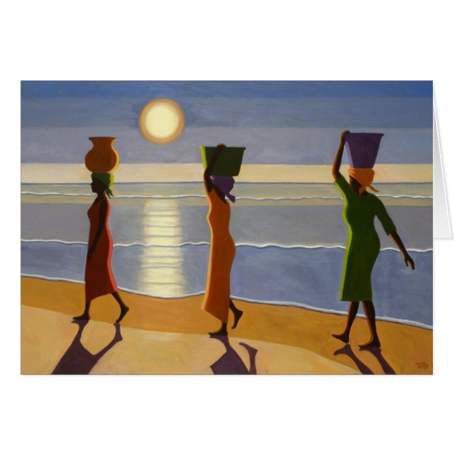 Cartão Pela praia 2007 (Frente Horizontal)