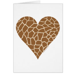 Cartão Pele, Cores da Girafa