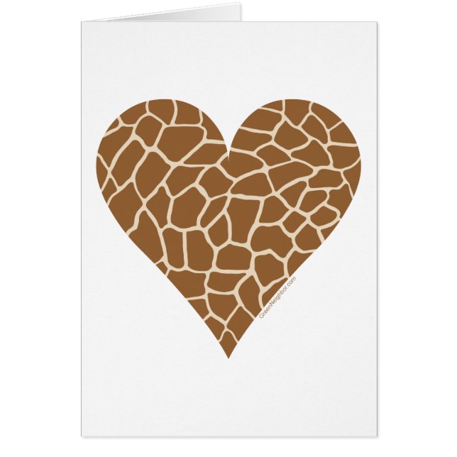 Cartão Pele, Cores da Girafa (Frente)