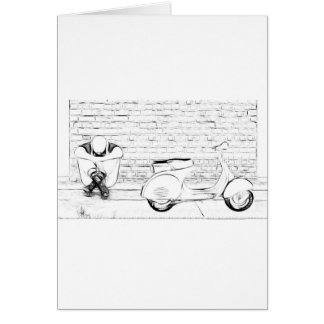 Cartão Pele do patinete