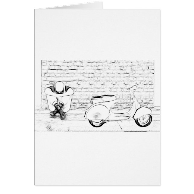 Cartão Pele do patinete (Frente)