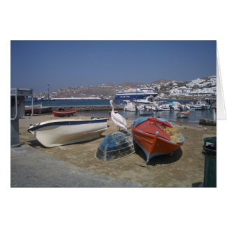 Cartão Pelican and Boats