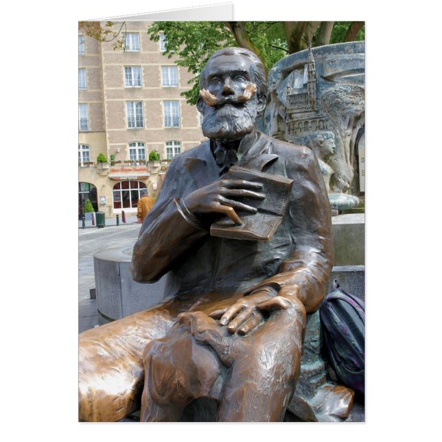 Cartão Pelo amor de um bom livro - Bruxelas, Bélgica (Frente)