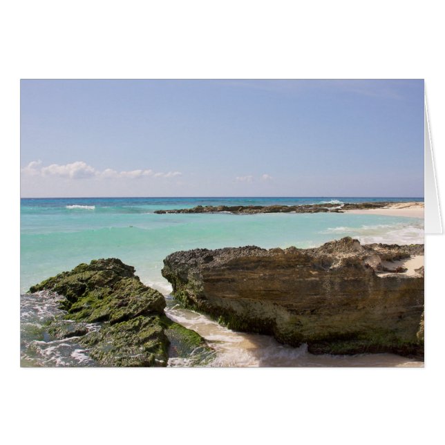 Cartão Pelo Mar De Caribe (Frente Horizontal)