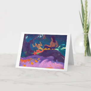 Cartão Pelo mar, Gauguin