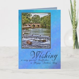 Cartão Pelo padrinho no Dia de os pais